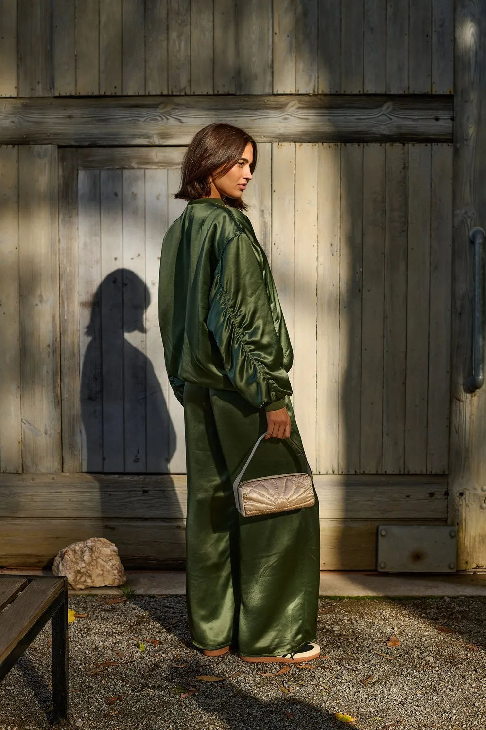 BARRY MADE Savannah Bomber Jacket olive saphire