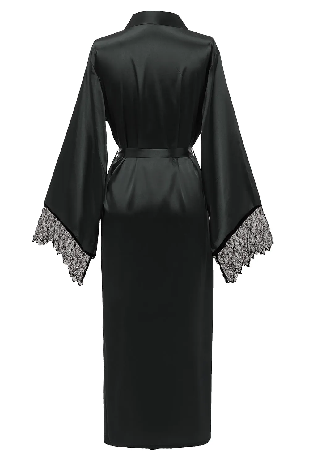Blue Bridesamaid Robe With Lace