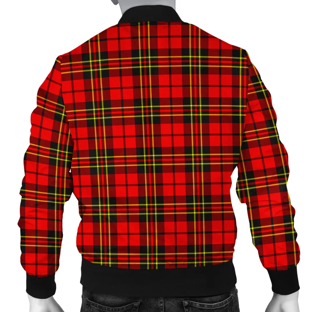 Brodie Modern Tartan Bomber Jacket with Family Crest
