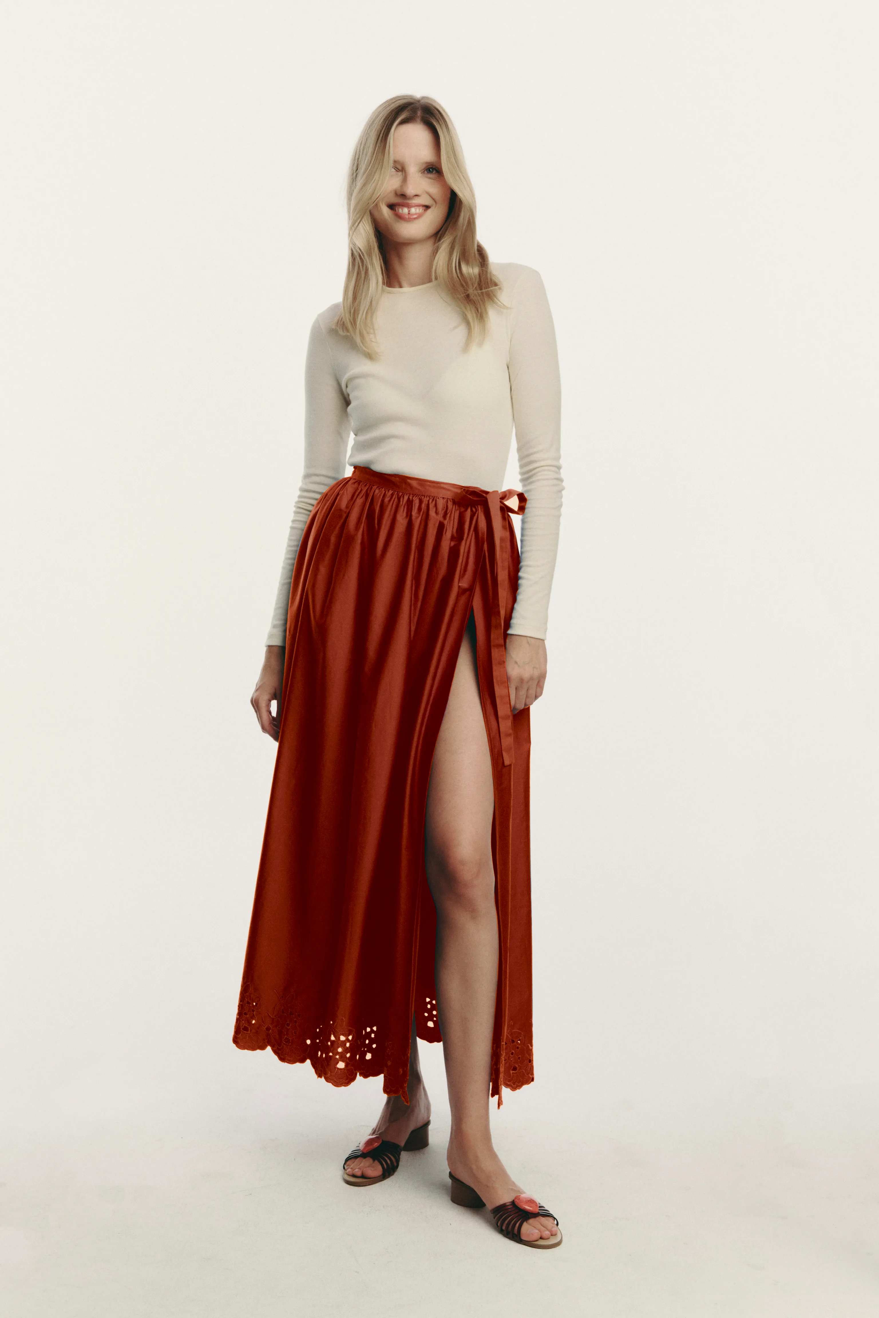 Camille Skirt - brick
