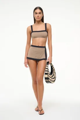 CANYON SWIM SKIRT | TAUPE BLACK