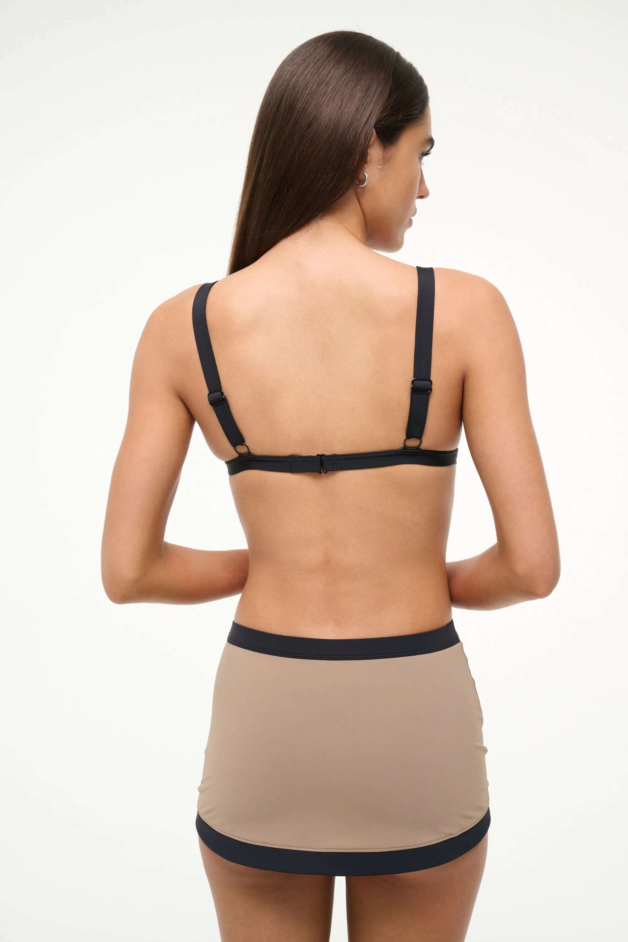 CANYON SWIM SKIRT | TAUPE BLACK