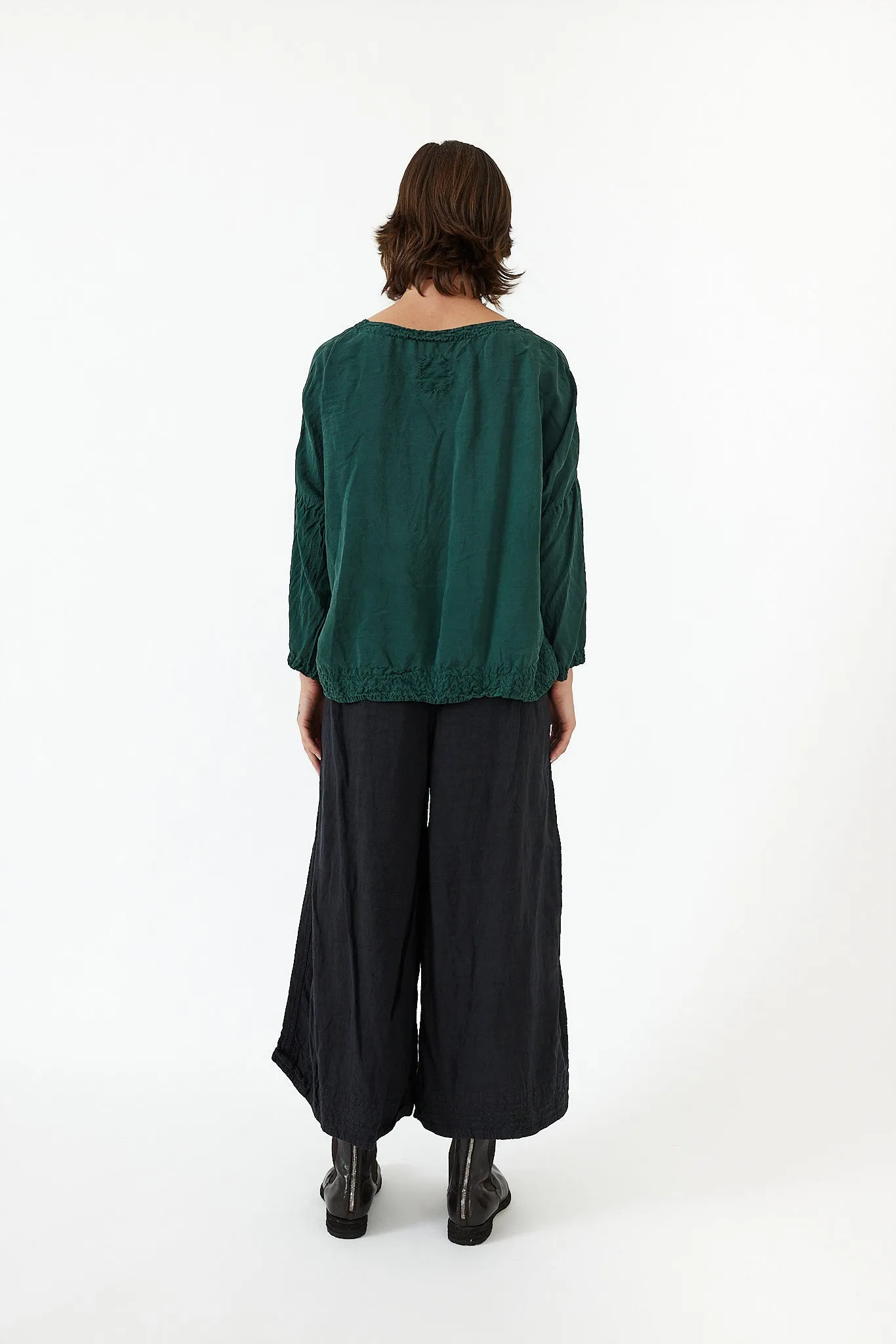 Chez Vidalenc - Carré Tops Short ML - Habotai Silk