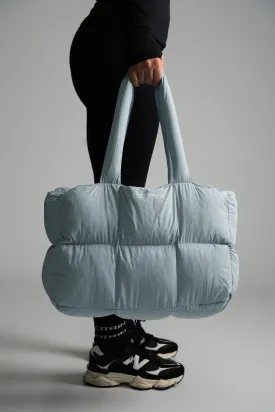 CITRIN PUFFER TOTE - BABY BLUE
