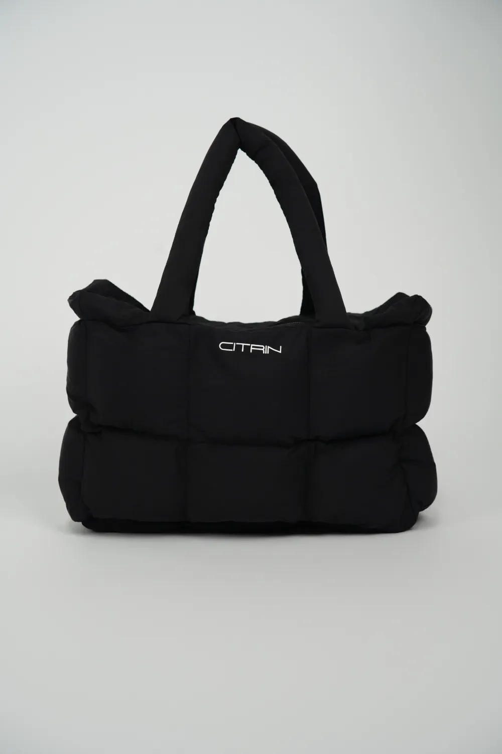 CITRIN PUFFER TOTE - BLACK