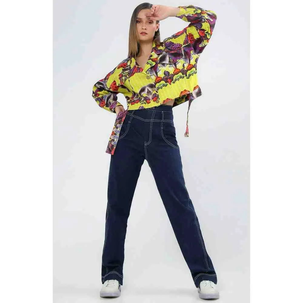 Ekastories Coral Yellow Brain Jacket