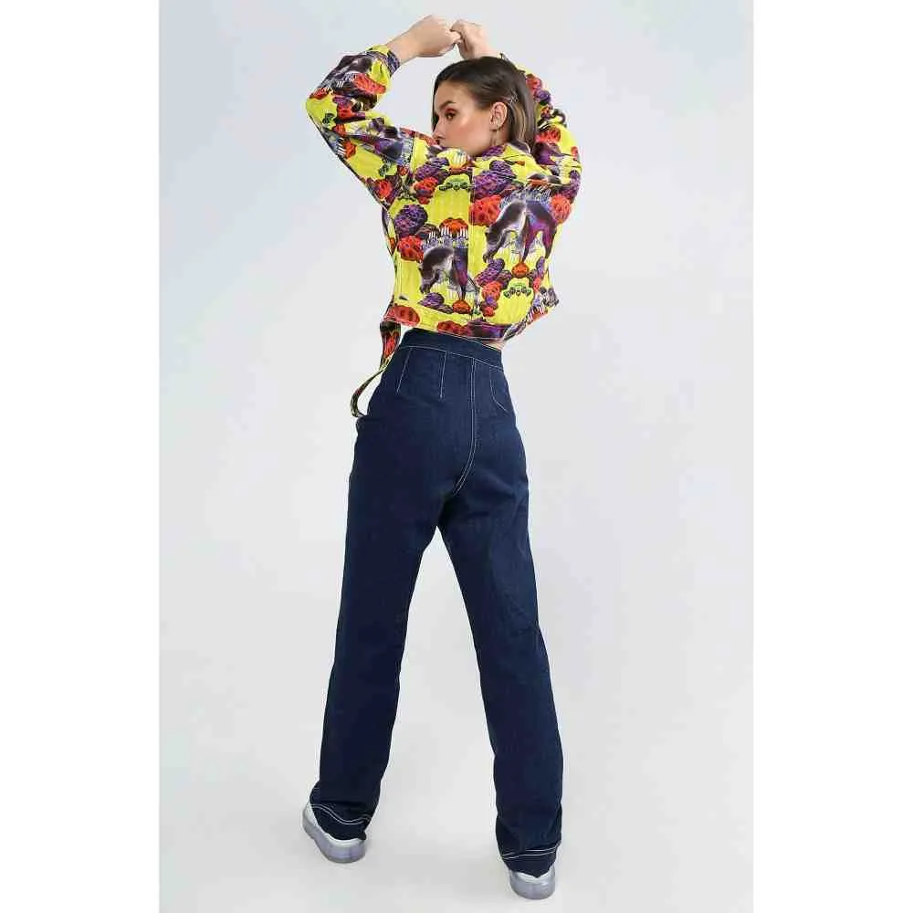 Ekastories Coral Yellow Brain Jacket