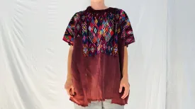 Fine Ceremonial Silk & Cotton Huipil. Chichicastenango Guatemalan