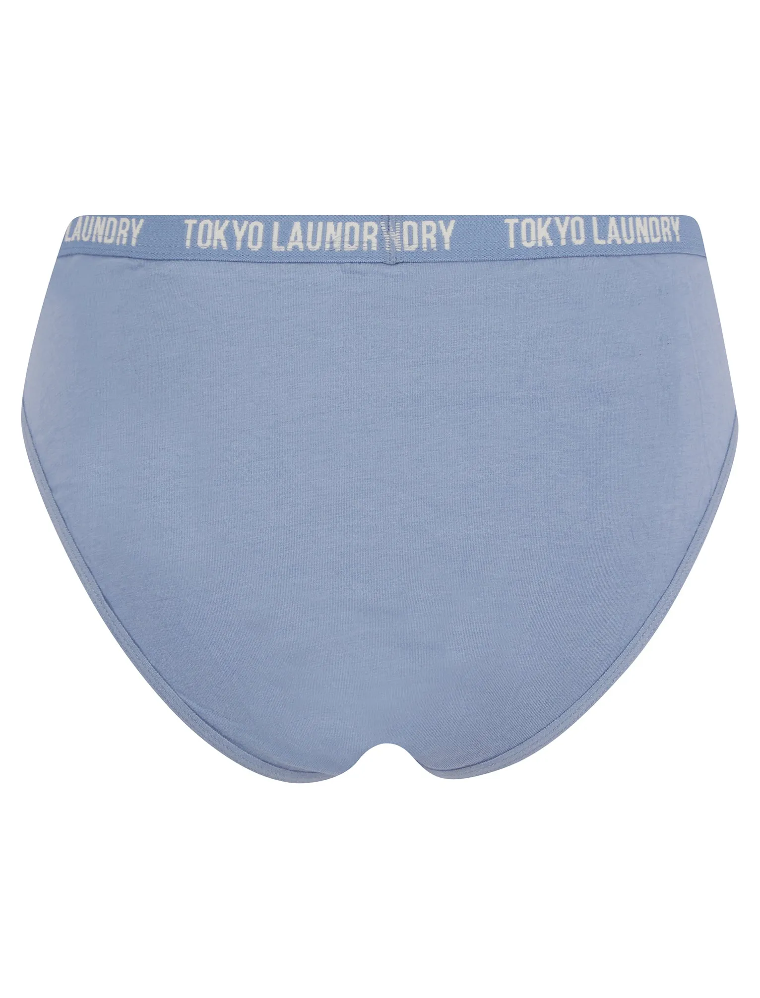 Francesca (5 Pack) Cotton Assorted Briefs in Peacoat Blue / Stonewash / Skywriting / Light Grey Marl - Tokyo Laundry