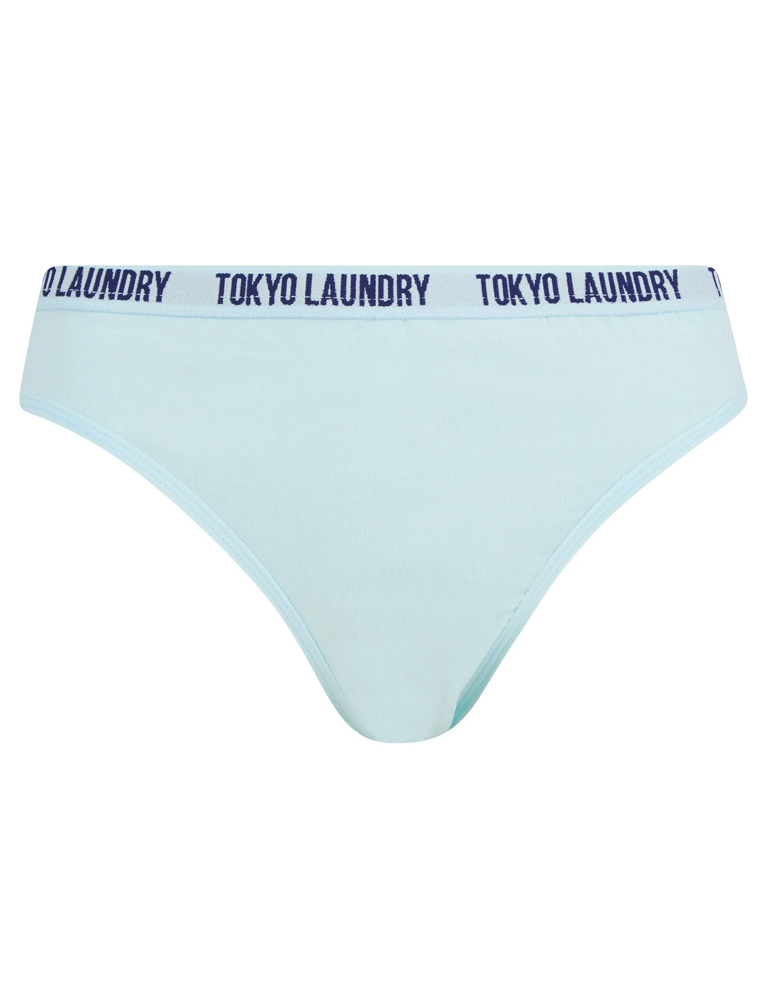 Francesca (5 Pack) Cotton Assorted Briefs in Peacoat Blue / Stonewash / Skywriting / Light Grey Marl - Tokyo Laundry
