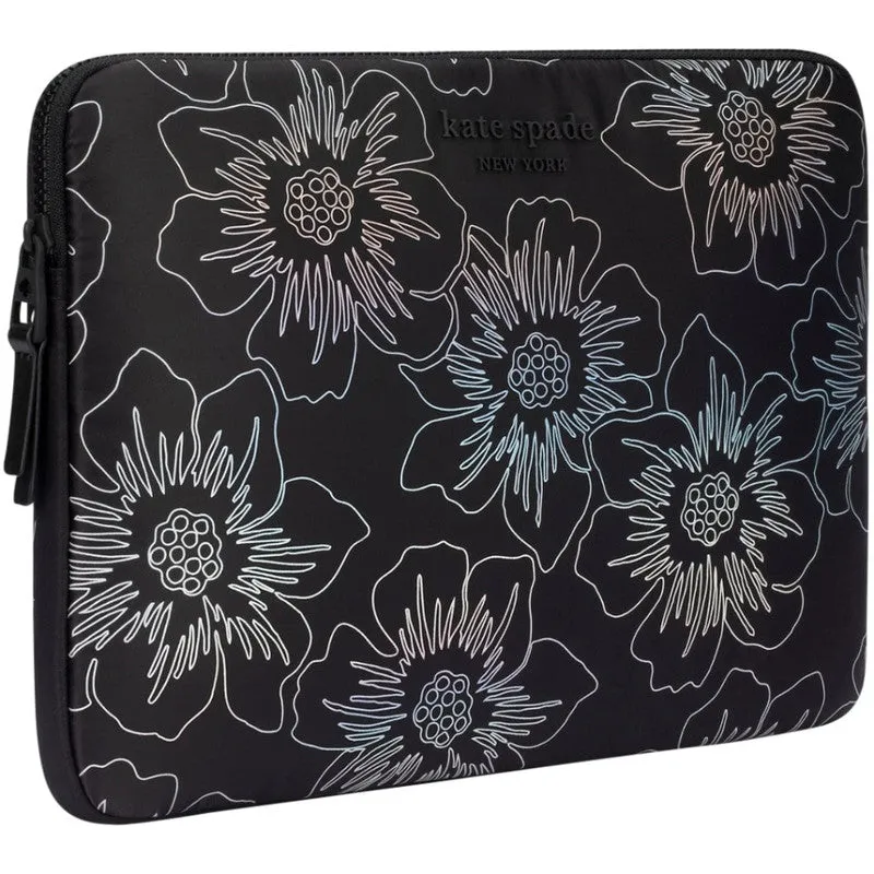 KATE SPADE Puffer Sleeve for up to 15"/16" Laptop - Hollyhock Iridescent Black
