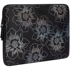 KATE SPADE Puffer Sleeve for up to 15"/16" Laptop - Hollyhock Iridescent Black