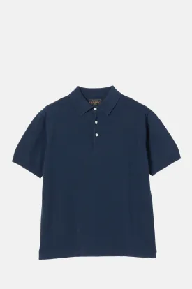 Knit Polo S/S 12G Navy