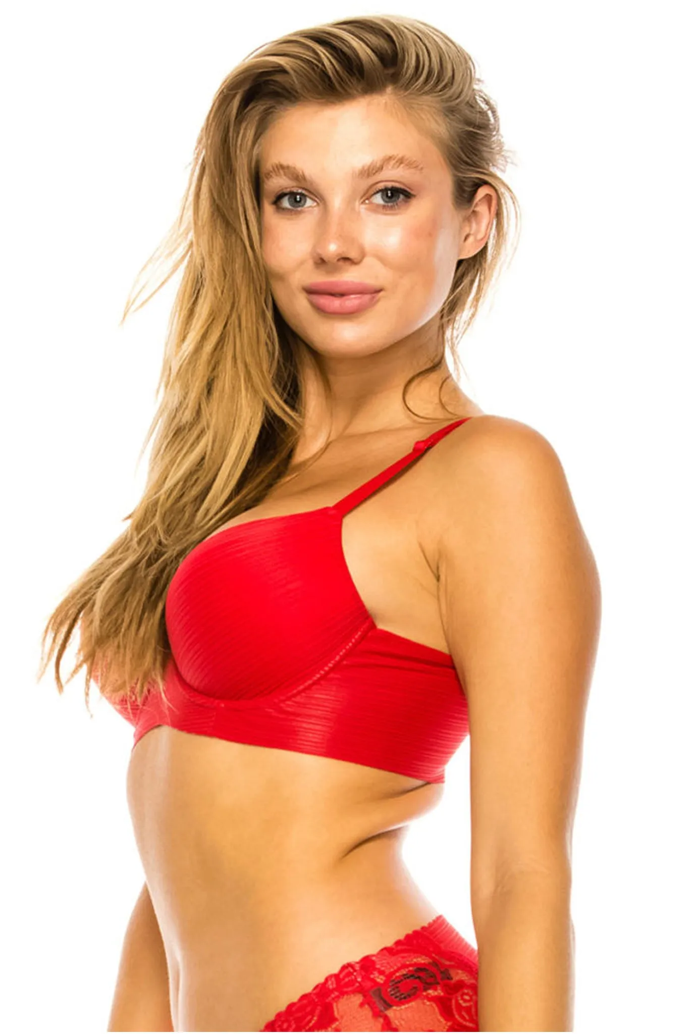 Laser Cut Light Push Up Bra