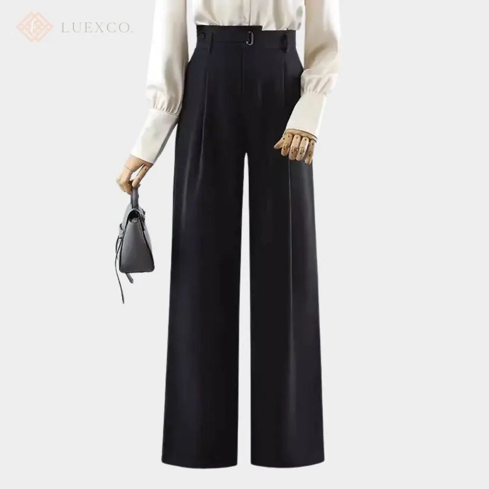 Luexco Women's Wide Straight Leg Trousers