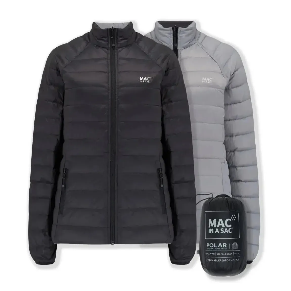 Mac In A Sac Ladies Reversible Packable Polar Down Jacket