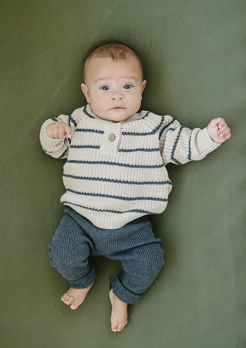 Mebie Baby - Knit Leggings in Charcoal
