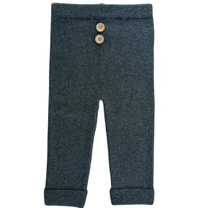 Mebie Baby - Knit Leggings in Charcoal