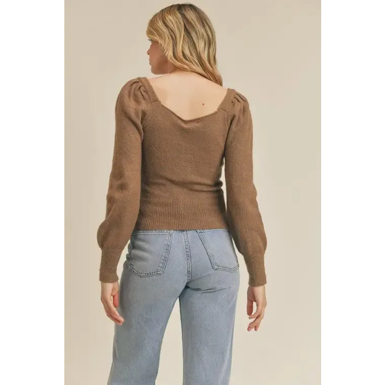 Ruched Lurex Sweater