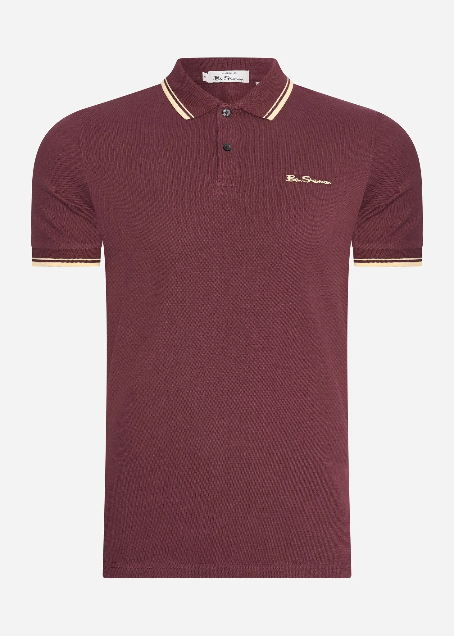 Signature polo - aubergine