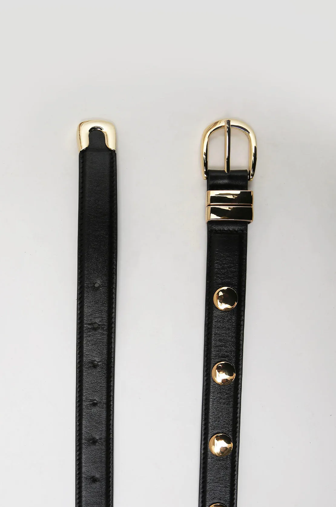 stud belt / black|gold