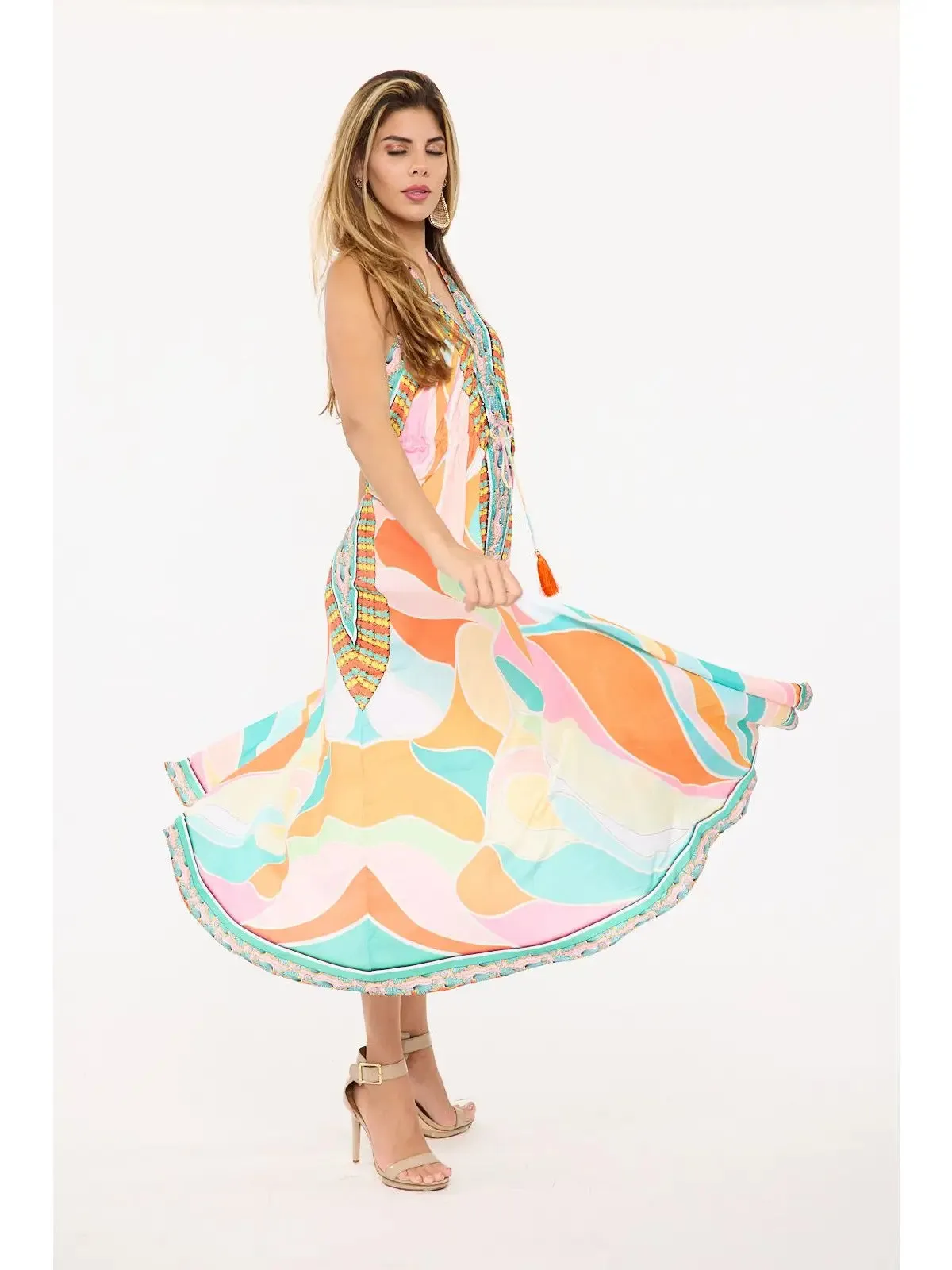 Sunsets & Summer Halter Maxi