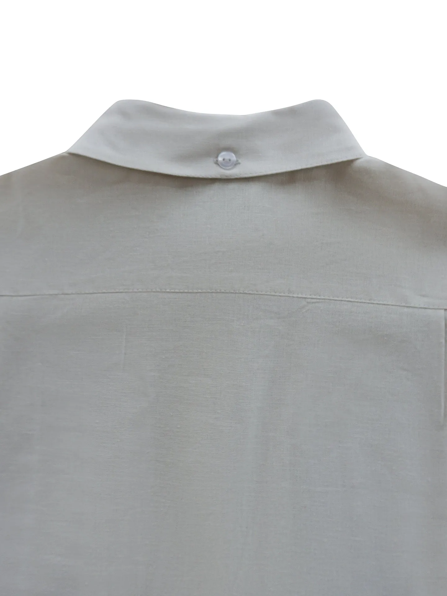 White Wash Union Short Sleeve Linen Shirt