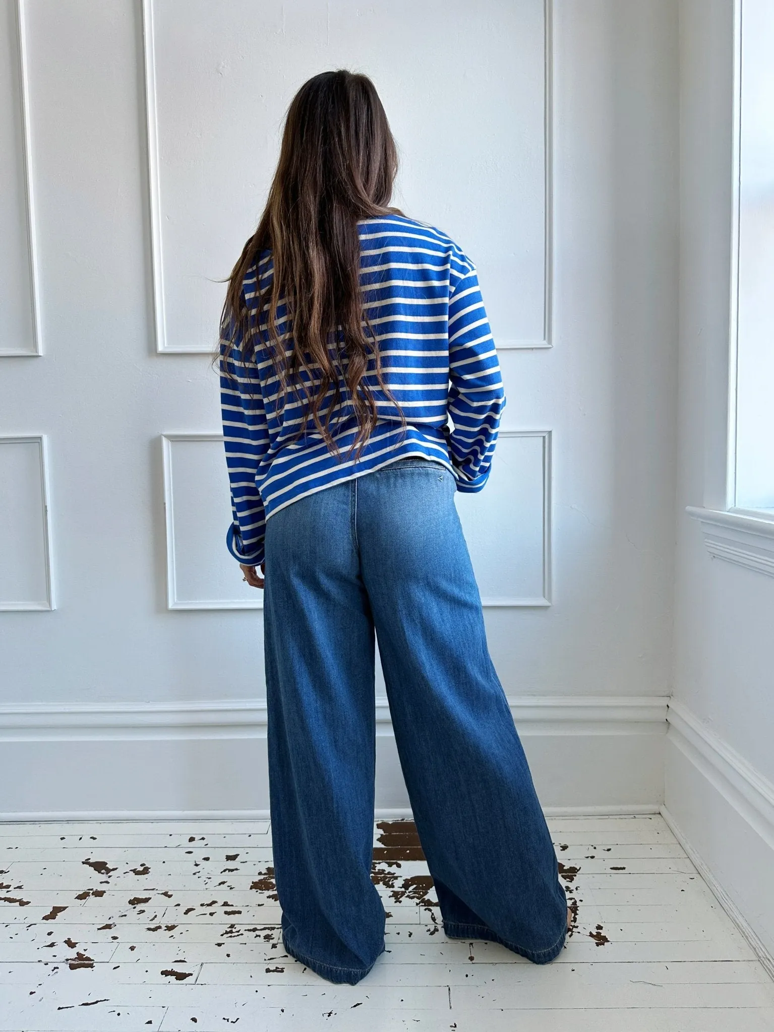 Wide Leg Denim Pants