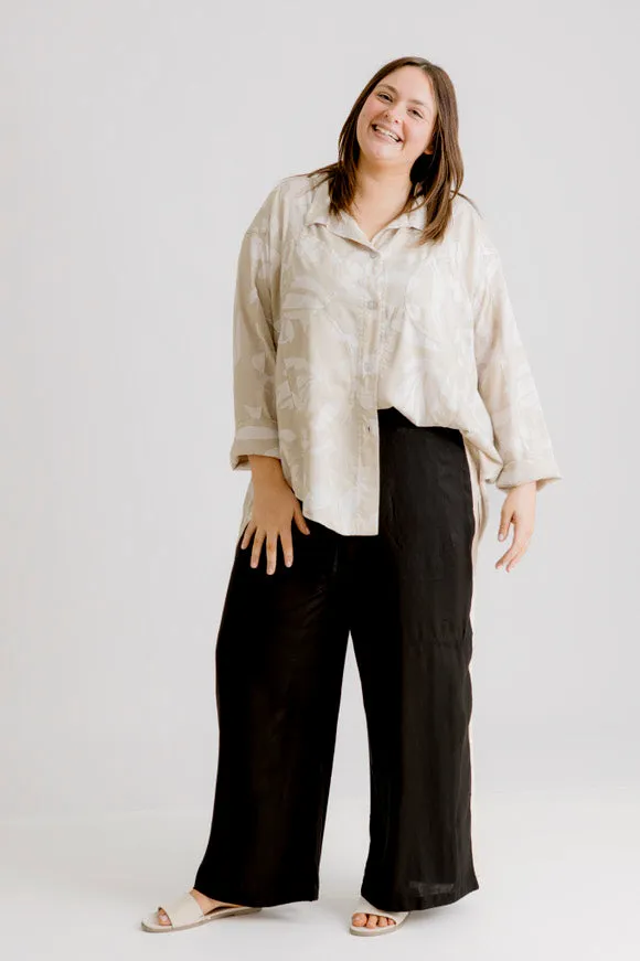 Wild Side Tuxedo Pant - Black