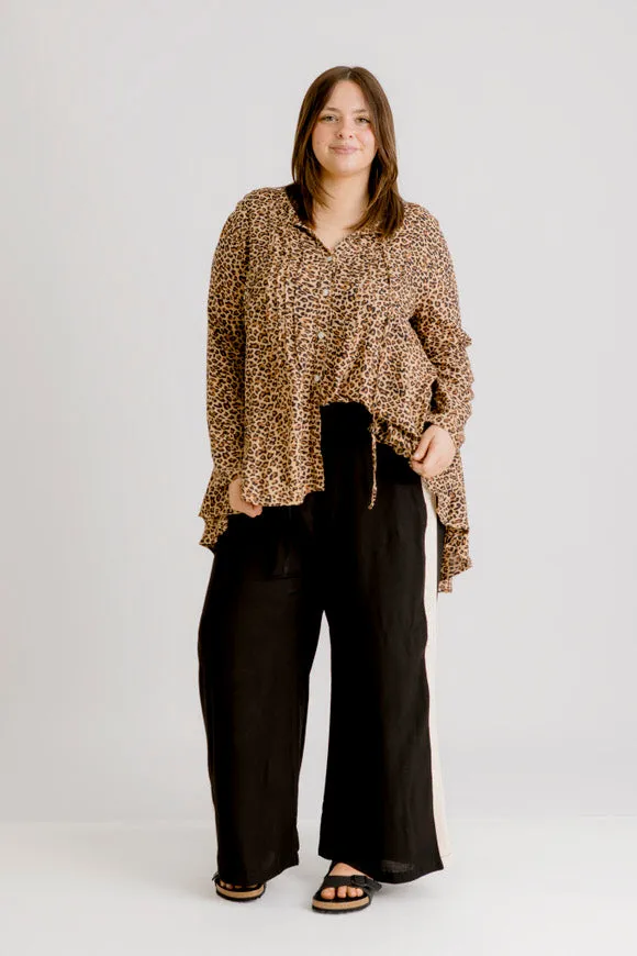 Wild Side Tuxedo Pant - Black