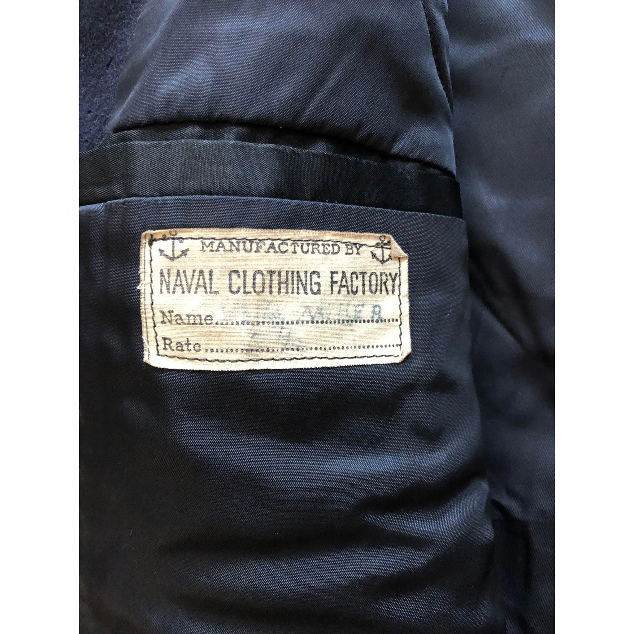 WWII U.S. Navy Peacoat Miller